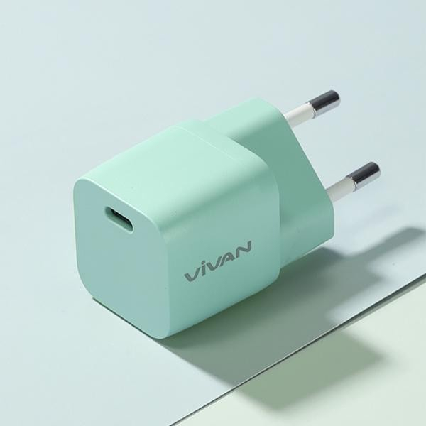 PROMO Vivan Power Nano 20 USB-C Adapter 20W Kepala Charger iPhone 12 13 BY.MINIGO