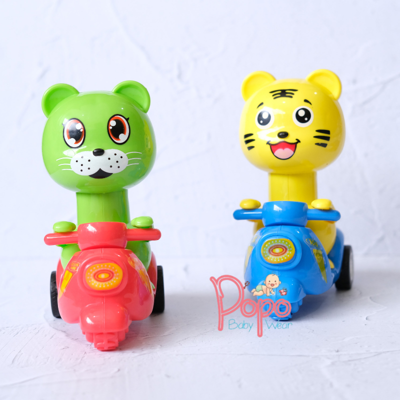 MAINAN EDUKASI BAYI/ANAK MOTOR TEKAN VESPA JALAN (PUSH VESPA MINI)