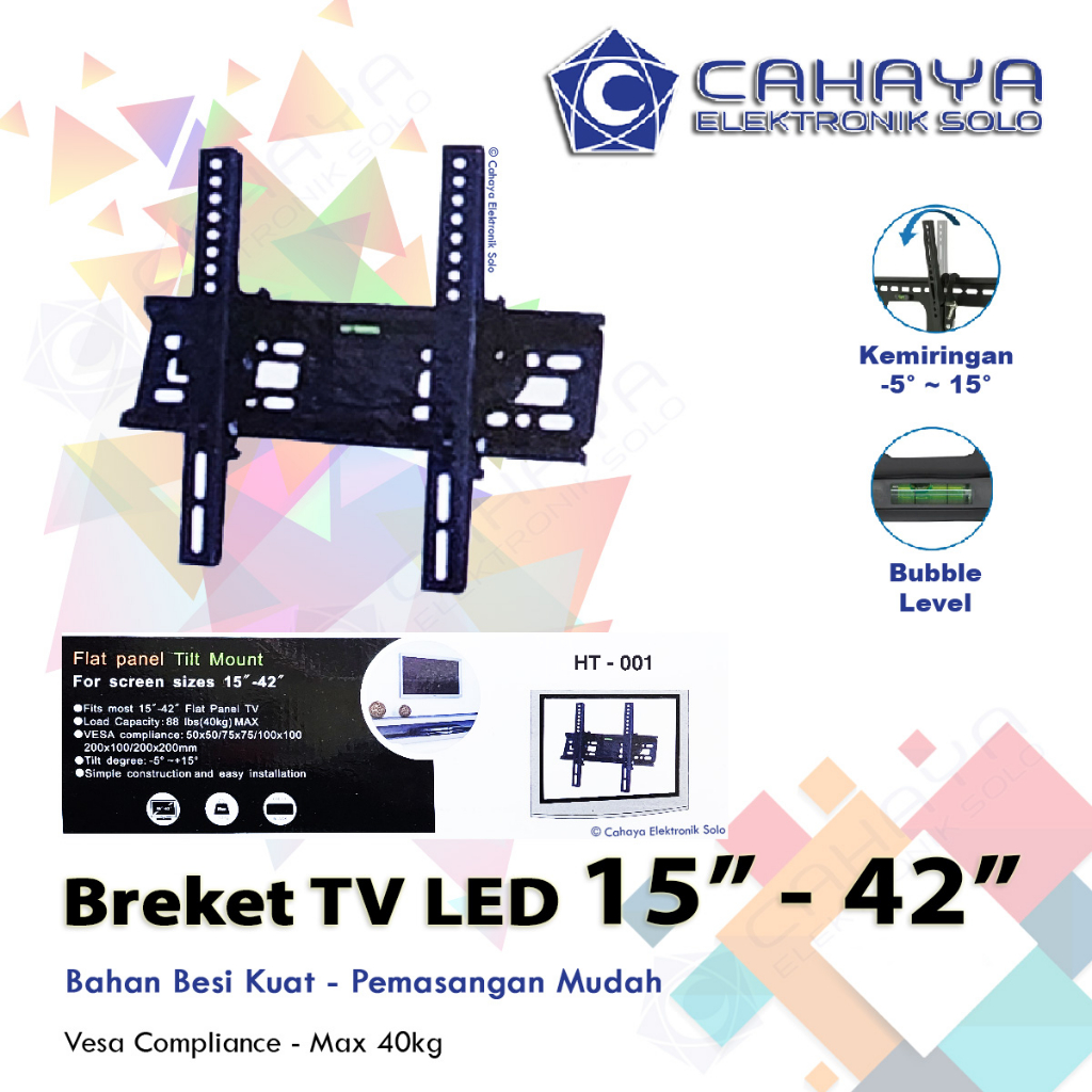 Bracket TV 15"- 42" LED 27" 32" 37" 40" 432 LCD Breket braket Brecket inch in Suoer