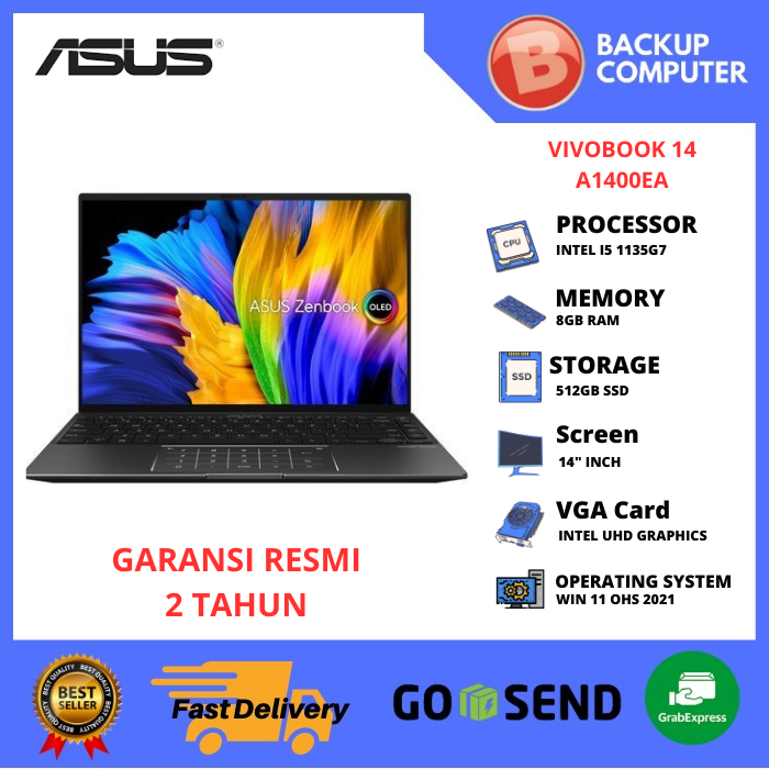 LAPTOP ASUS VIVOBOOK 14 A1400EA-VIPS551/552 i5-1135G7