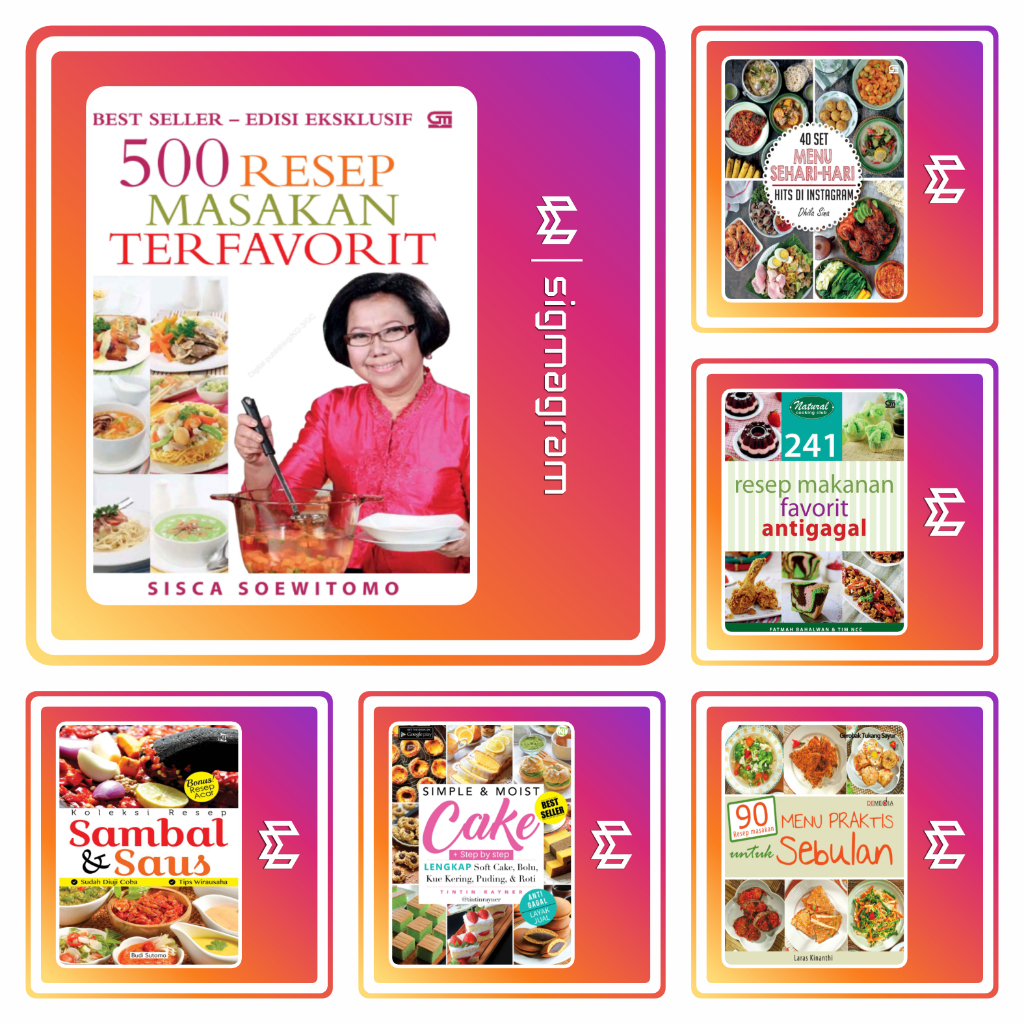 

500 Resep Masakan Terfavorit, Menu Praktis untuk Sebulan
