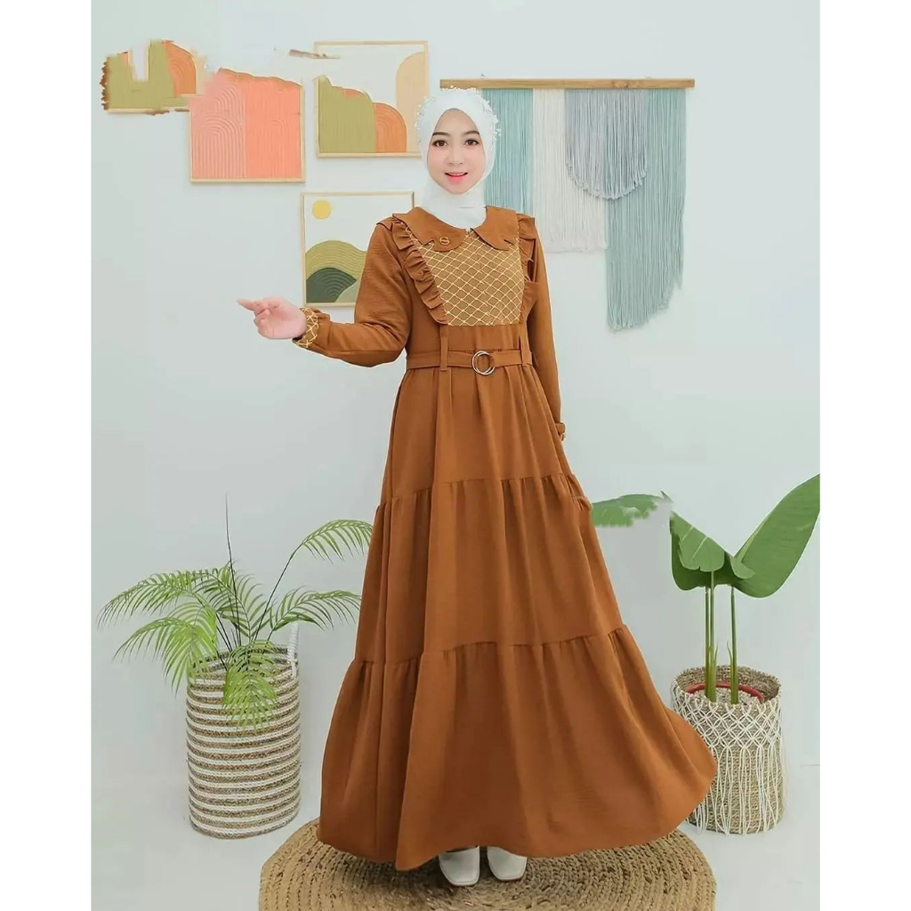 MONALISA DRESS - Dress Wanita/Dress Crinkle/Dress Busui/Dress Renda/Dress Simple