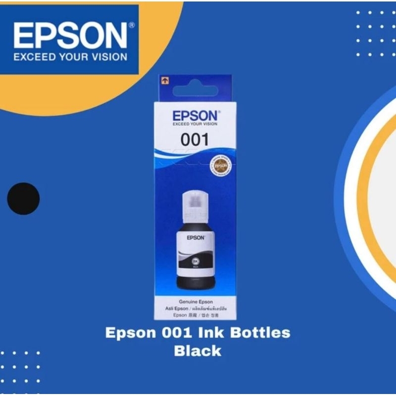 Tinta Epson 001 Refill Ink printer L4150 L4160 L6160 L6170 L7190 - Hitam