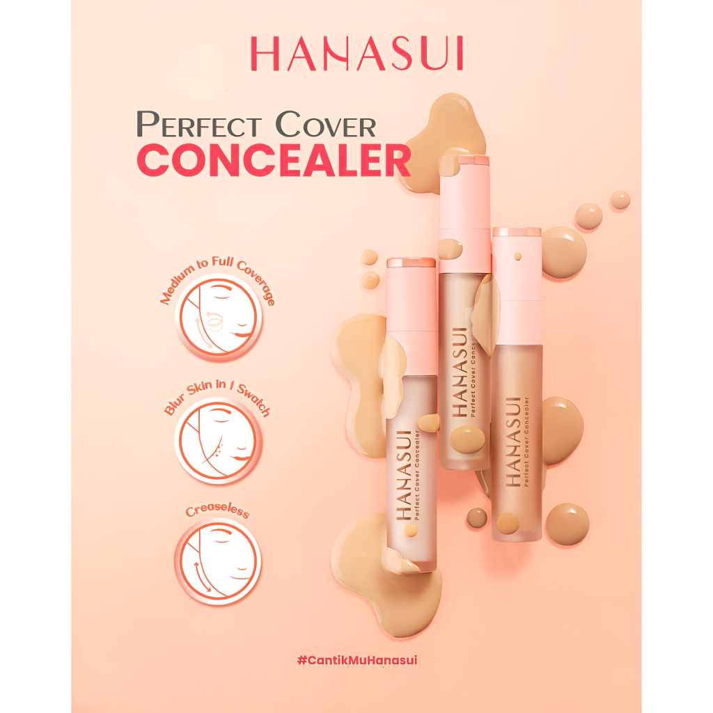 Ningrum – HANASUI Perfect Cover Concealer 4.5g | Original BPOM 100% - 5037