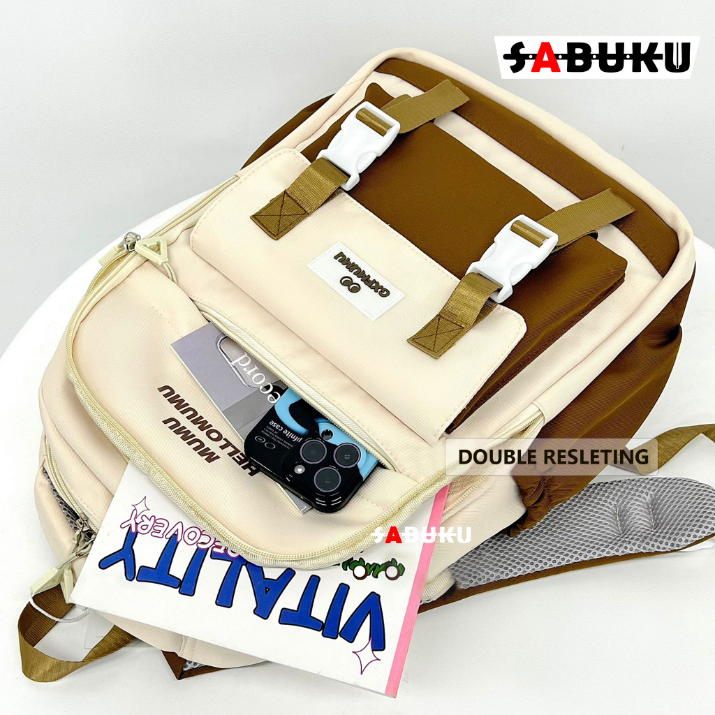 [S&amp;K]Tas Ransel Anak Sekolah SD SMP SMA Tas Punggung Korean Style Backpack Laptop - SK312