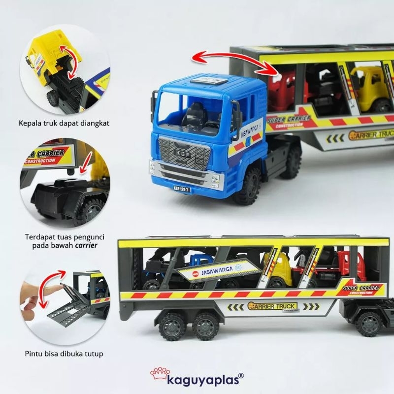 Mainan Super Truck Kontainer Jumbo KGP 129