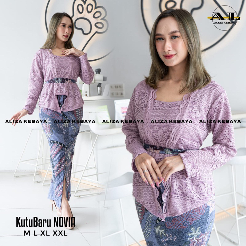 Kebaya Modern / Kebaya Kutu Baru Novia  / Kebaya Wisuda / Kebaya Pendek / Kebaya Natal / Kebaya Pesta / Kebaya Brukat