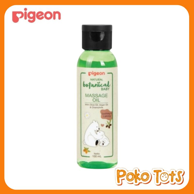 Pigeon Natural Botanical Baby Massage Oil 100ml Minyak Pijit Untuk Bayi &amp; Anak