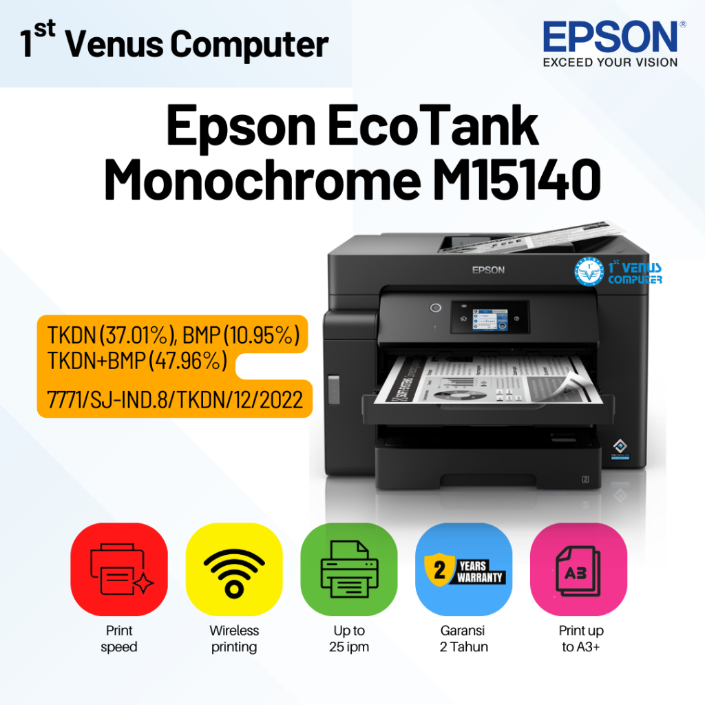 (TKDN) PRINTER EPSON M15140 MONOCHROME A3 / PRINTER MONOCHROME M15140 / V5