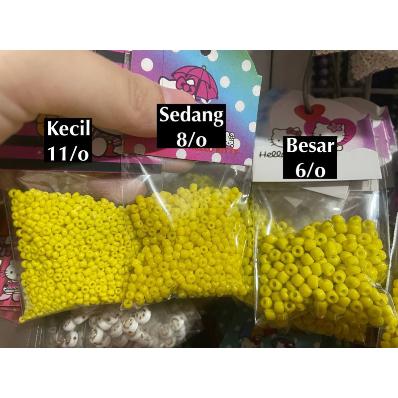 1/2 pon Manik Payet Pasir Biasa Sedang 8/0 (225gram)