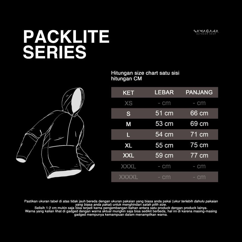 Jaket Mountaingeer PACKLITE series - Jaket anorak Mountaingeer - Jaket Gunung - Daily Jacket