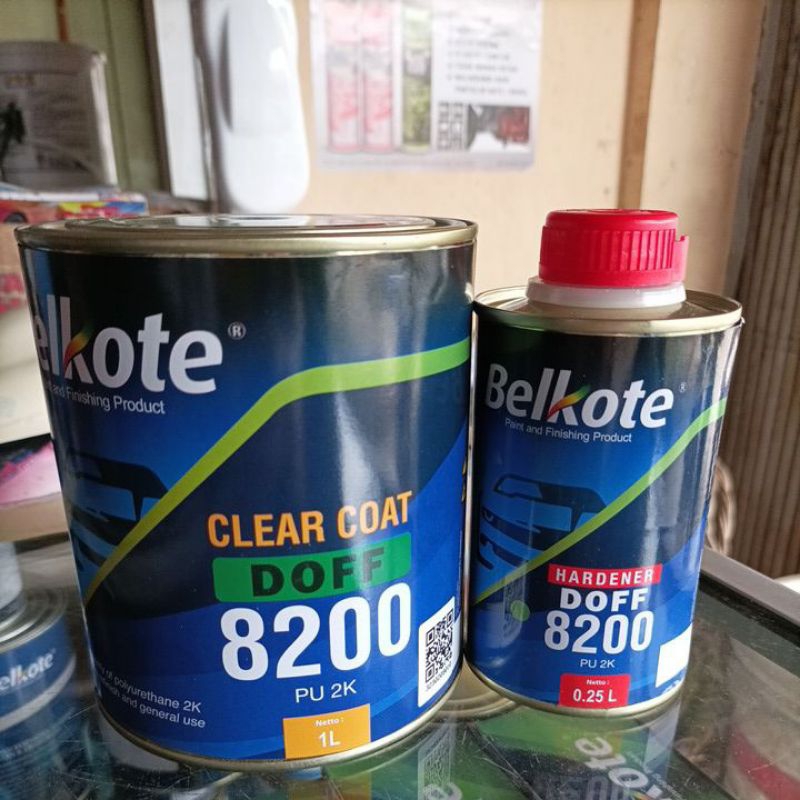 Belkote clear coat doff 8200 1,25 Ltr