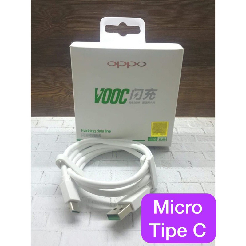 Kabel Data Oppo Vooc/R15 Fast Charging Micro Original 100%