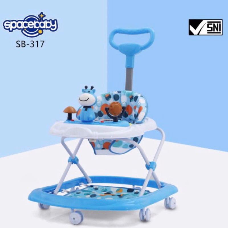 BABY WALKER SPACE BABY SB 317 DISERTAI MUSIK DAN DORONGAN