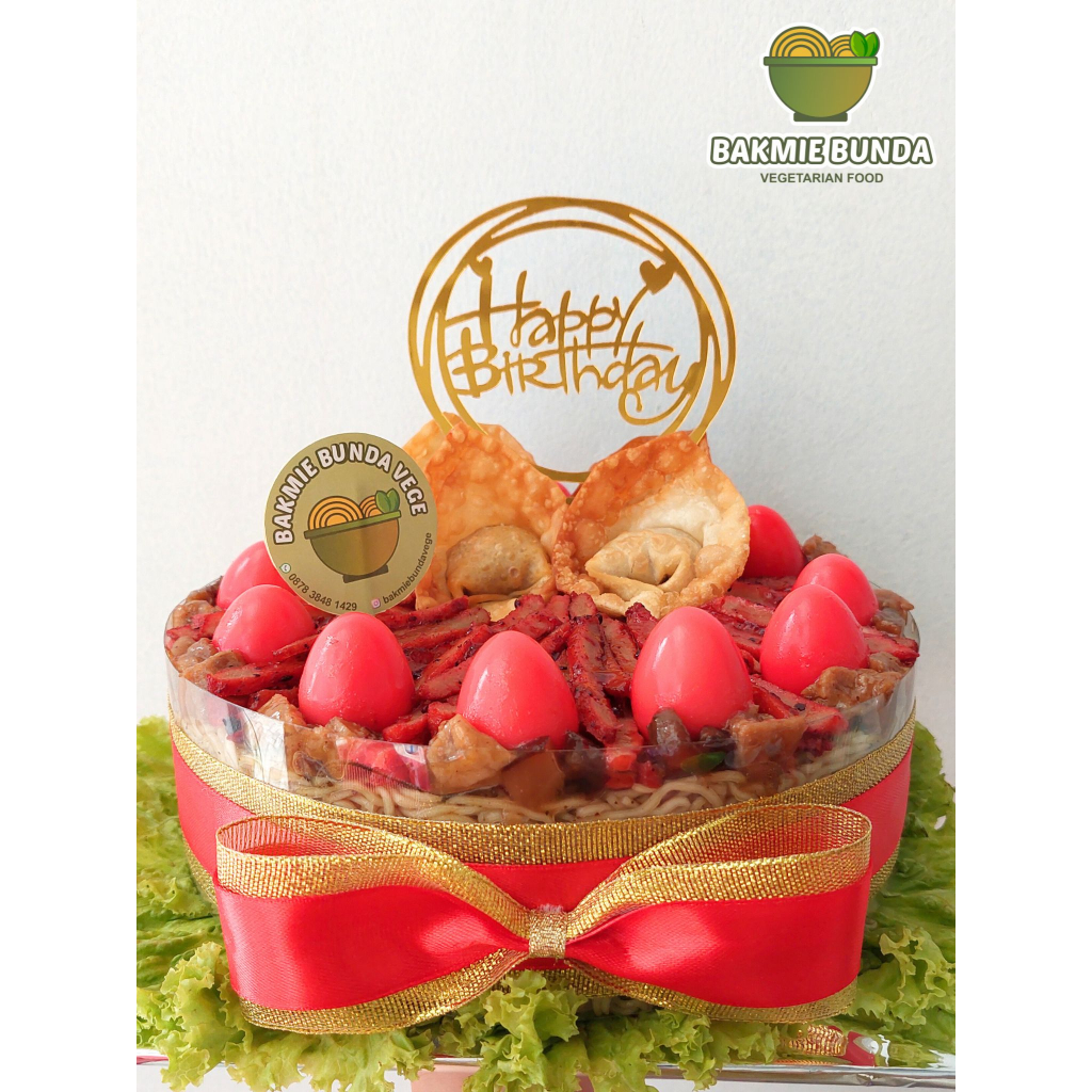 

KUE MIE VEGETARIAN VEGAN BAKMIE BUNDA NOODLE CAKE