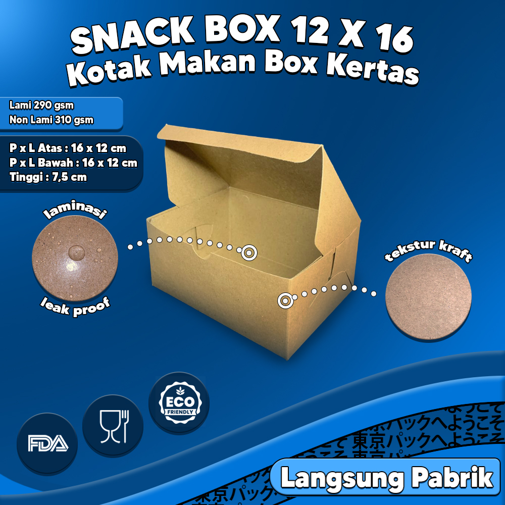 KATERING BOX TEBAL 325 GSM /KOTAK NASI KRAFT/KATERING BOX NASI MURAH