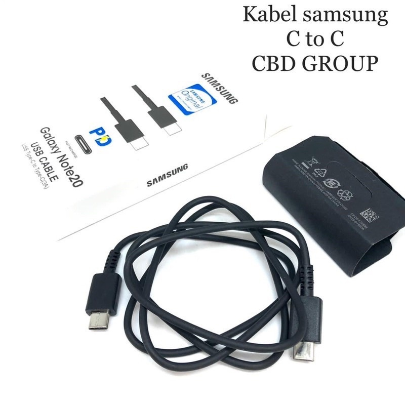 PROMO KABEL DATA SAMSUNG NOTE 20 USB TYPE C TO C ORIGINAL BY SMOLL