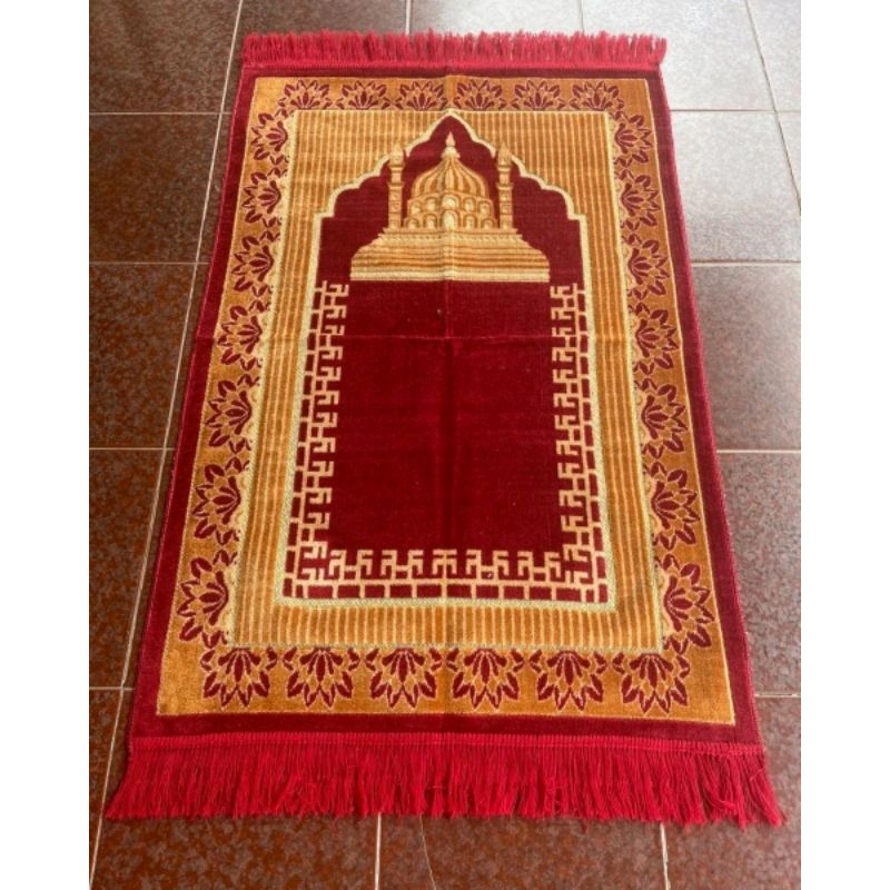 Sajadah Turki Tebal Bahan Bludru Tahlilan Souvenir ukuran 70x110cm