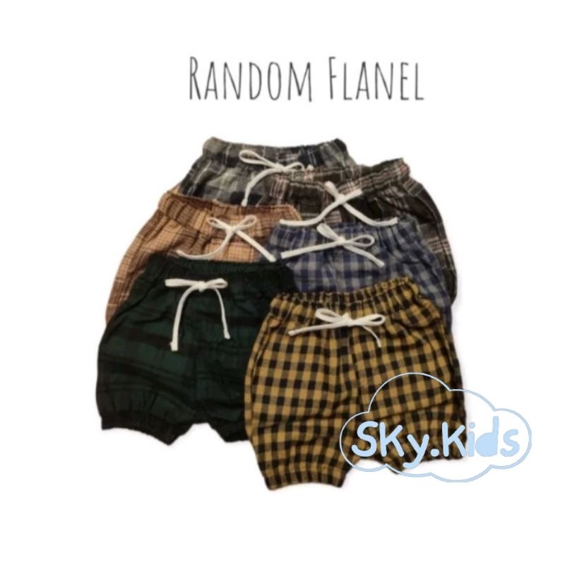 Celana pendek Bloomer Anak bayi motif kotak by _sky kids //celana anak//celana pendek anak//