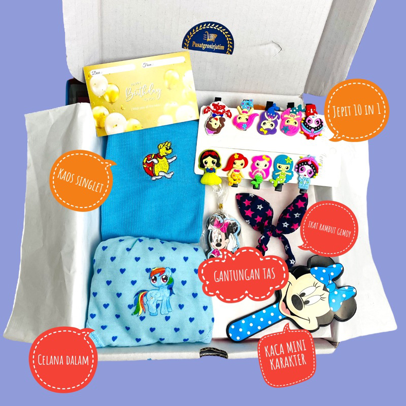 Hampers ulang tahun anak cewek Kado ultah anak perempuan Kado unik Gift box set birthday