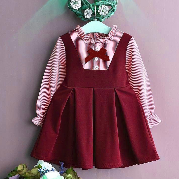 Zahra Dress Anak Perempuan Medeline Bahan Toyobo | Pakaian Anak Terlaris Umur 1-5 Tahun