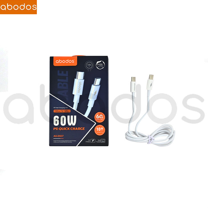 Abodos PVC Line Kabel Data Super Fast Charging Type-C To Type-C