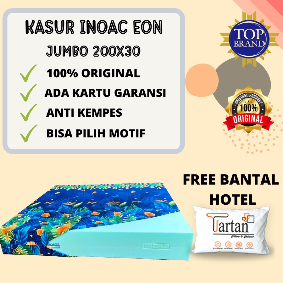 KASUR BUSA INOAC JUMBO EON D23 200X200X30 ORIGINAL GARANSI ANTI KEMPES 10 Tahun -Raja Inoac