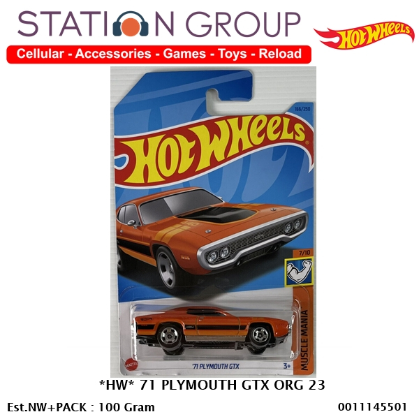 HOT WHEELS HW 71 PLYMOUTH GTX - DIECAST