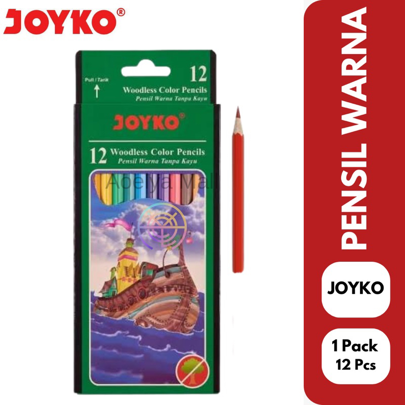 

Pensil Warna / Gambar Joyko Classic 12 Warna Long (Mewarnai)