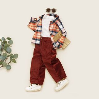 LITTLE CARACAL JADE SHIRT FLANEL KEMEJA ANAK MOTIF FLANEL UNISEX BAJU ANAK UNISEX 1-6 TAHUN