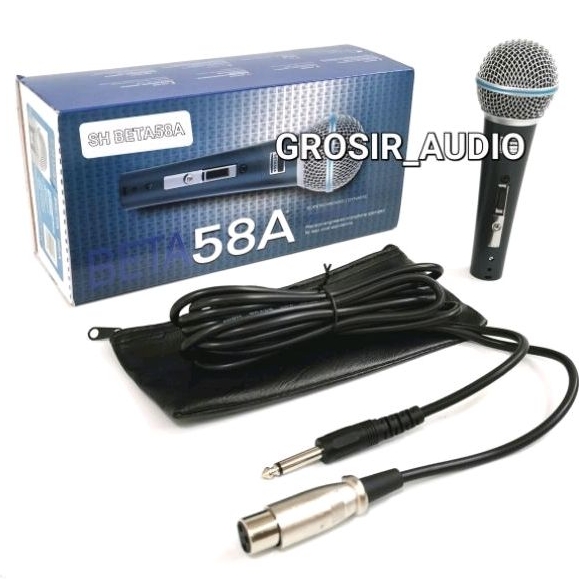 MIC KABEL SH BETA 58A DOS ,MICROPHONE KABEL SH BETA58A ,MIC SH BETA58A ,SH BETA58