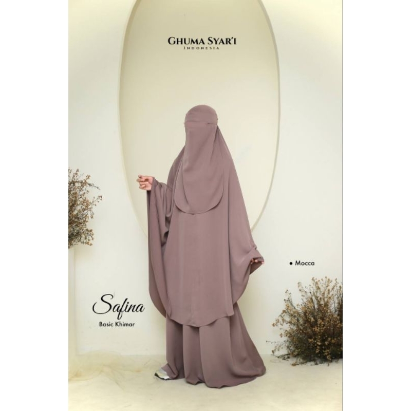 KHIMAR BASIC LONG SUPER JUMBO by GhumaSyari FREE NIQOB SUPER JUMBO