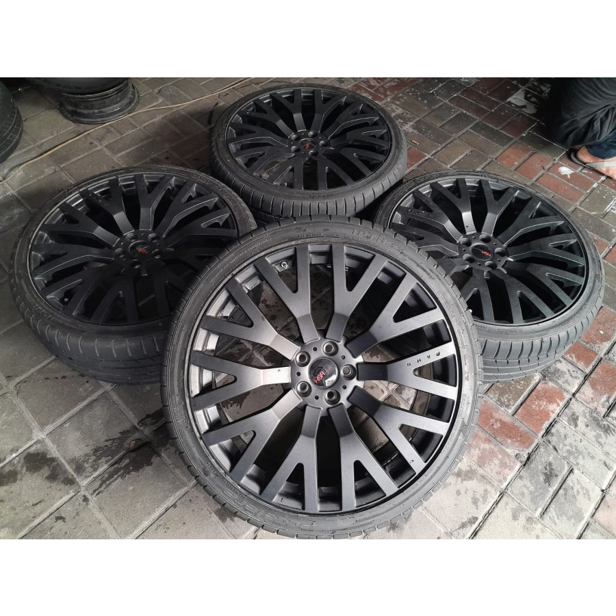 velg mobil second HSR Britain ring 22 pcd 5x114 untuk CRV, Acoord, Camry, Xtrail