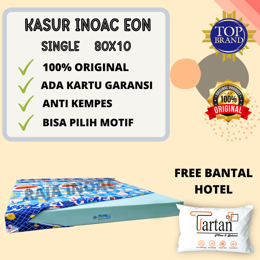 KASUR BUSA INOAC SIZE NO SINGLE EON D23 200X80X10 ORIGINAL ANTI KEMPES 10 Tahun -Raja Inoac