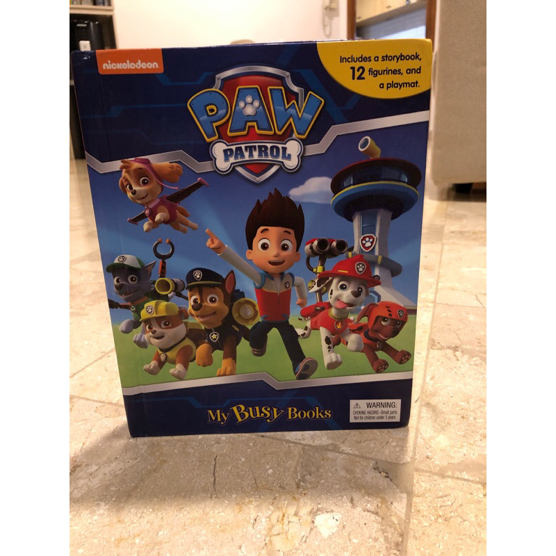 Board book paw patrol + playmate