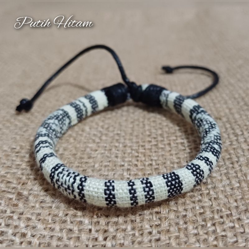 Gelang Tenun Etnik Songket Gelang Rajut Unik Motif Kain Harga Grosir Langsung Pengrajin