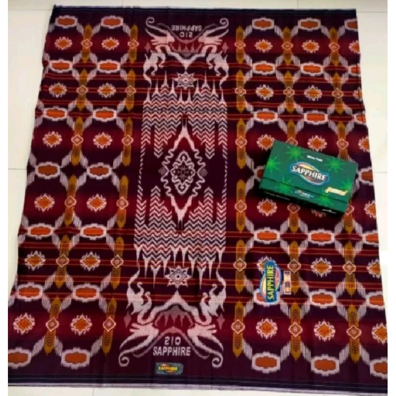 sarung sapphire gold kembang