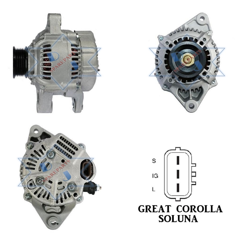 DINAMO ALTERNATOR TOYOTA GREAT COROLLA SOLUNA COLOKAN OVAL