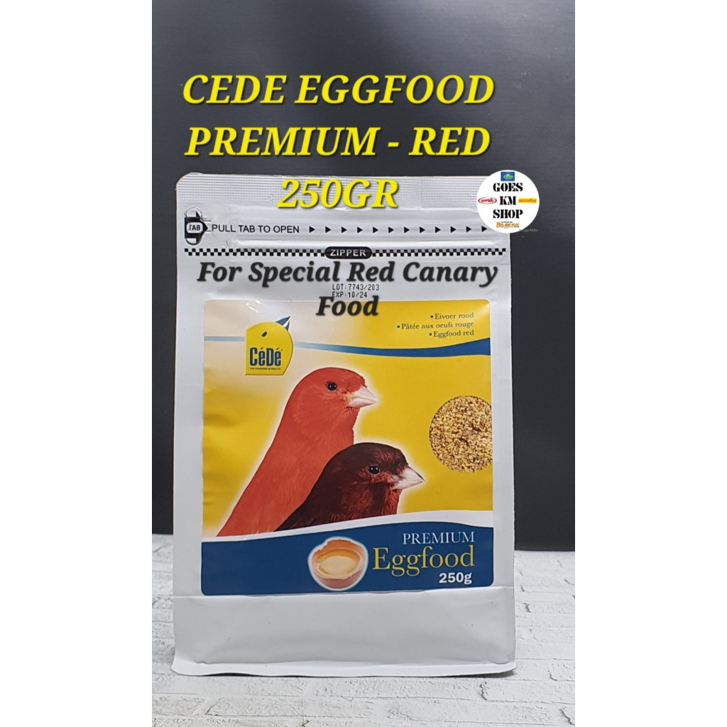 CEDE PREMIUM EGGFOOD RED 250 GR PAKAN BURUNG KENARI MERAH