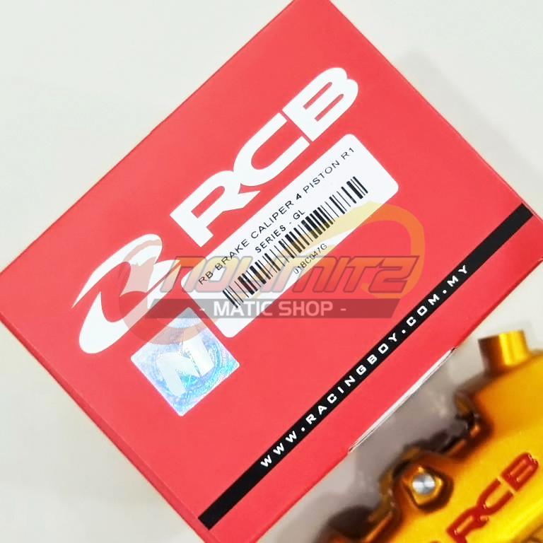 Kaliper RCB Racing Boy R1 Series 4 Piston Kanan NMAX XMAX Aerox 155 Lexi