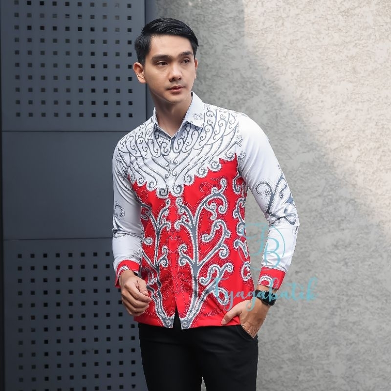 Kemeja Batik Slimfit Lapis Furing Premium 929 Tyaga Batik