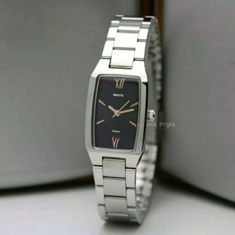 (Bestseller) Jam Tangan Wanita MIRETE ORIGINAL Import Terbaru Mewah Elegan sporty// Jam Tangan Wanita Kekinian Strap Rantai Terlaris/jam Tangan Wanita Analog Tahan Air Cod