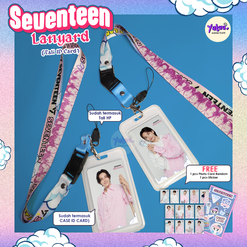 Lanyard Seventeen / Lanyard KPOP / Tali ID card