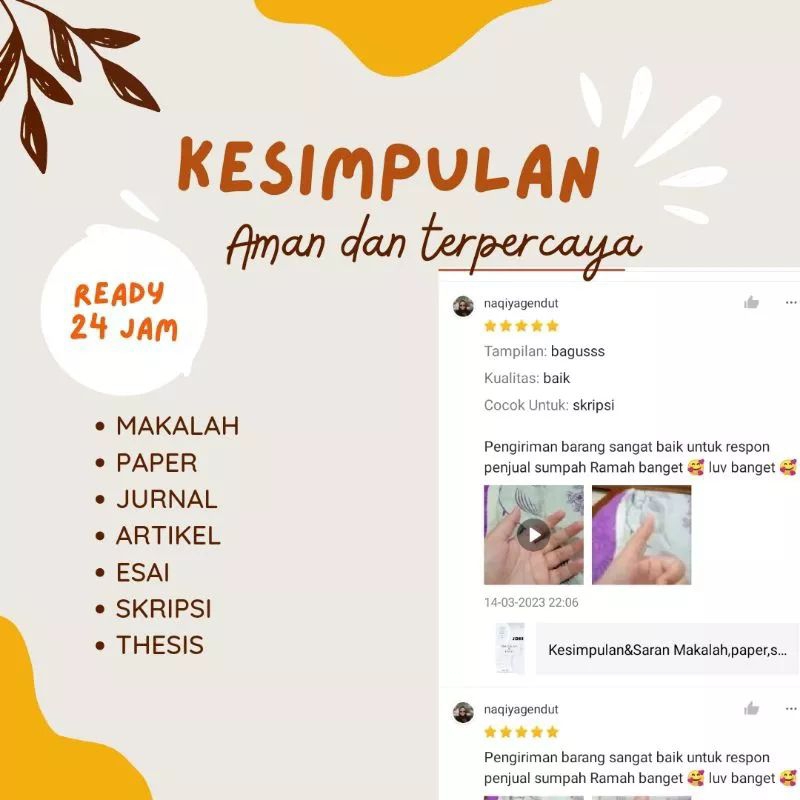 

Lembar kesimpulan dan saran