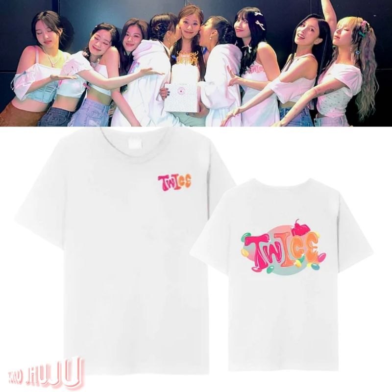 Kaos Twice 5th Tour Ready To Be Houston (sablon jely DPN BLKNG)