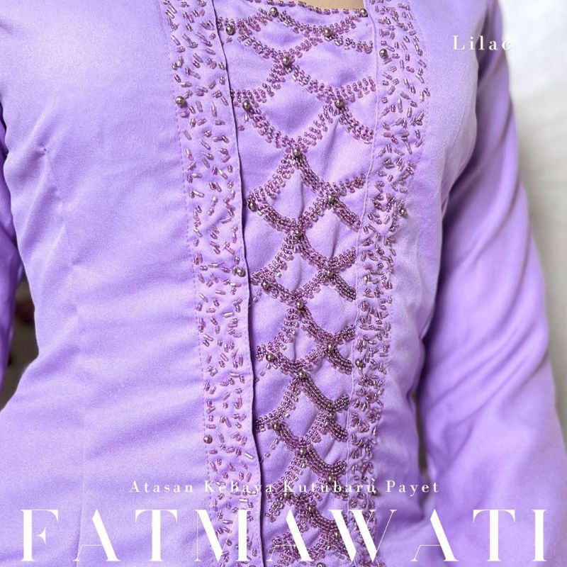 Kebaya kutubaru Payet | kebaya modern bali | kebaya hijab FATMAWATI ( atasan Kebaya saja )