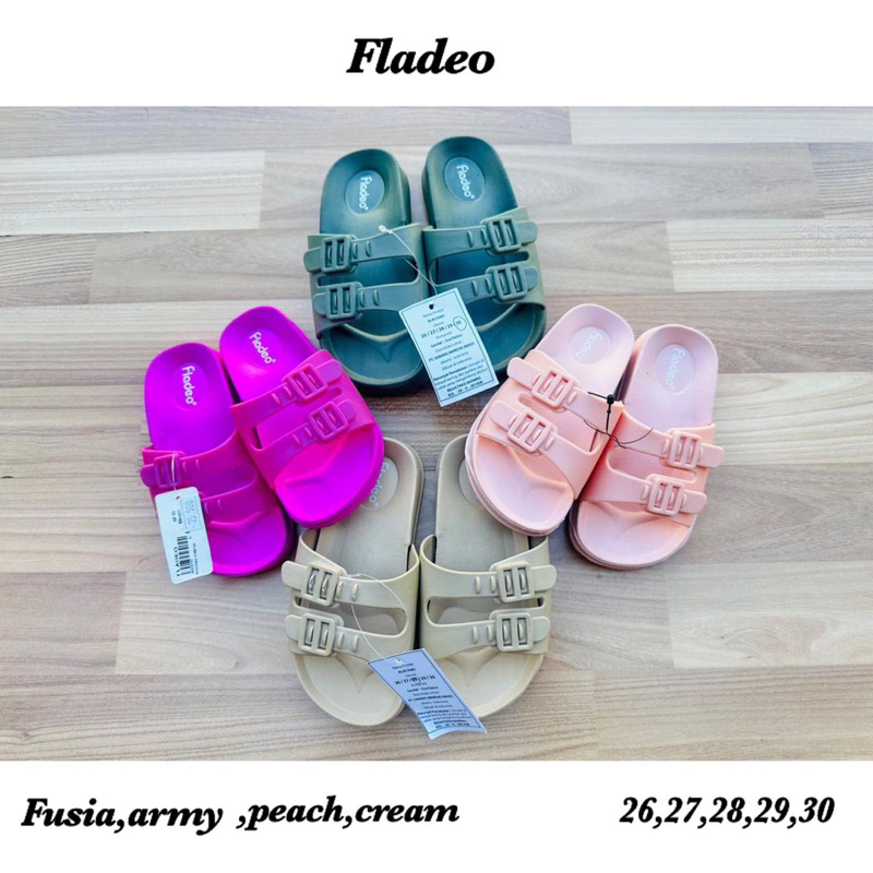 sandal jelly anak selop gesper