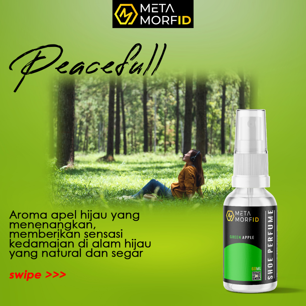 Metamorfid Shoe Perfume Parfum Sepatu Pengharum Helm Anti Bakteri 60ml