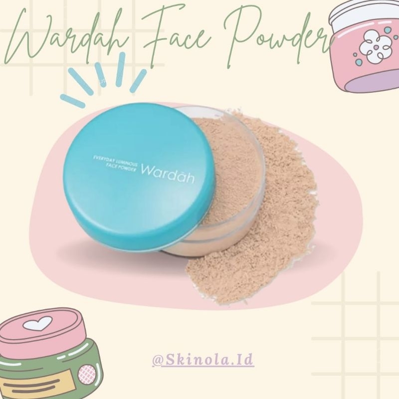 ORI 100% Skinola WARDAH Everyday Luminous Face Powder 30 g - Bedak Tabur Halus Lembut Mencerahkan