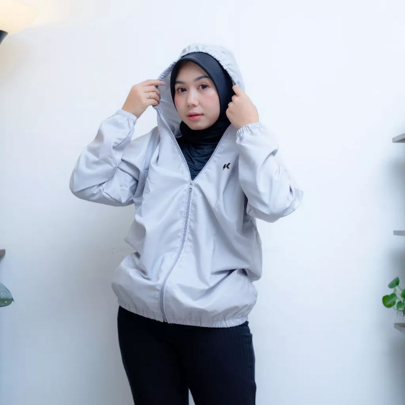 Jaket big size wanita olahraga running Outdoor